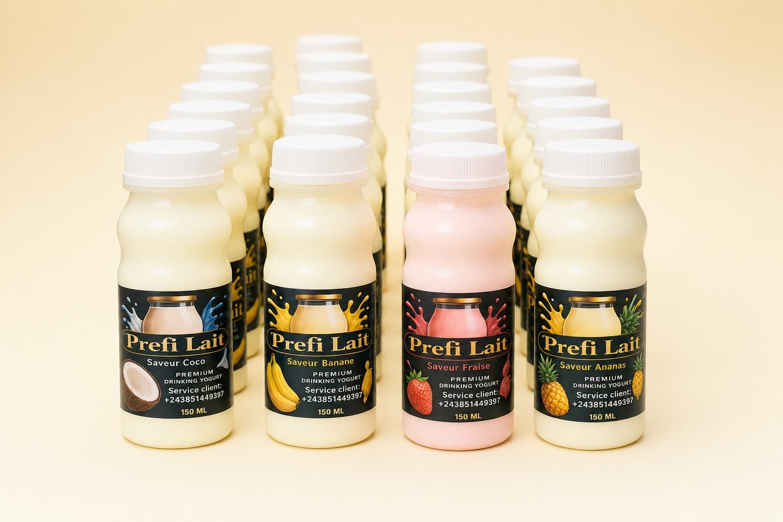 Production artisanale des bouteilles Prefi Lait